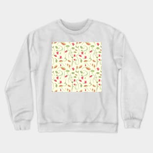 seamless summer tiny floral pattern Crewneck Sweatshirt